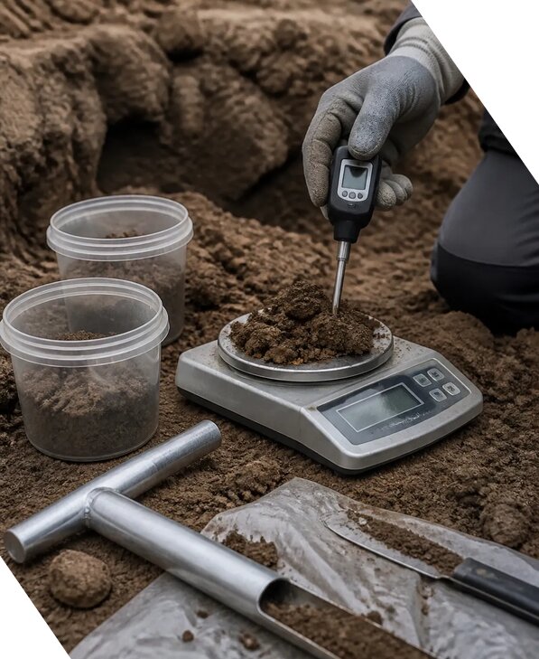 Определение влажности грунта по стандартам в Туле