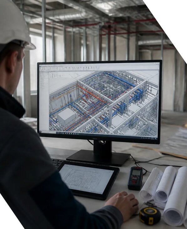 Создание BIM модели инженерных сетей для объектов в Туле